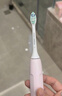 飞利浦（PHILIPS）声波电动牙刷钻石3系 5倍洁齿5种模式 刷头*2【亮白+洁净】生日礼物 母亲节礼物 HX5181/01  白 实拍图
