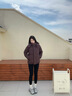 波司登冬羽绒服女士修身短款休闲加厚脱卸帽立领休闲百搭外套 实拍图