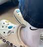 卡骆驰（CROCS）贝雅卡骆班洞洞鞋轻便耐磨一脚蹬休闲鞋女鞋时尚沙滩鞋|205089 冬日白/彩色-1LI 37 /38(230mm) 实拍图