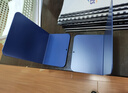 离草金属书立加厚书立架桌面固定书本挡板书架立式隔板学生桌面置物架收纳书架L型创意 冷茶白1对装 实拍图