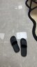 京东京造【抗菌皮纹拖】eva软弹拖鞋居家室内防滑浴室凉拖 黑色42-43 实拍图