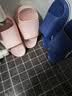 回力厚底防滑男女士凉拖室内外穿软底洗澡浴室拖鞋HL0212粉色40-41 实拍图