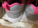 骆驼（CAMEL）网面透气跑步女鞋轻量健步运动鞋子 CD2223L6852 灰/梅红 37 实拍图