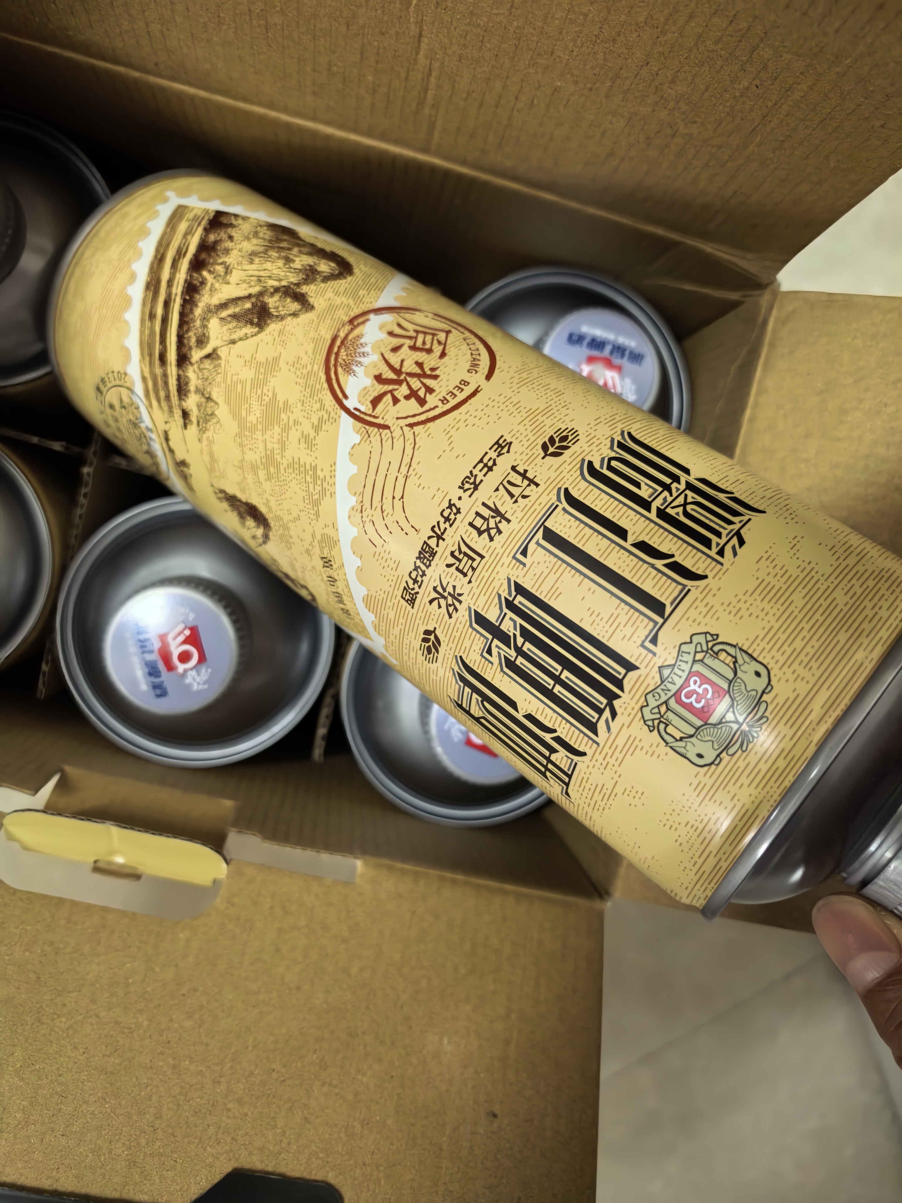 漓泉啤酒 漓江拉格原浆1L *6瓶 送礼整箱装聚会酒席烧烤露营踏春送礼 实拍图