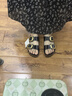 BIRKENSTOCK勃肯德国进口大扣女款牛皮革漆皮亮面Arizona双扣拖鞋 黑色窄版1021476 37 晒单实拍图