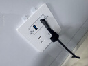 公牛（BULL）开关插座 G12系列五孔插座带USB+Type-C 30w快充G12E537 象牙白 实拍图