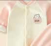婴儿加绒加厚套装开衫秋装分体男女宝宝秋冬衣服一体绒保暖两件套 拼粉 90 (身高77-85CM) 实拍图