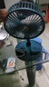 电风扇伸缩折叠小风扇宿舍家用静音充电型办公台式USB桌面宿舍大风力夏台面落地两用折叠电风扇 颜色随机 直插款无档位开关1个装 实拍图
