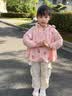 牧萌儿童防晒衣男女童防晒服夏季冰丝凉感宝宝防晒外套披肩 水蜜桃 L 实拍图