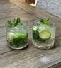 MUMUmojito莫吉托鸡尾酒杯高级感调酒果汁杯ins风家用冷饮玻璃水杯子 大号/矮胖款莫吉托杯【各1只】 实拍图