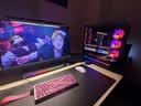 玩嘉问界PLUS黑色一体式曲面玻璃海景房机箱电脑台式机ATX/360水冷/背插三面侧透TypeC/ARGB灯条 实拍图