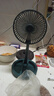 电风扇伸缩折叠小风扇宿舍家用静音充电型办公台式USB桌面宿舍大风力夏台面落地两用折叠电风扇 颜色随机 直插款无档位开关1个装 实拍图