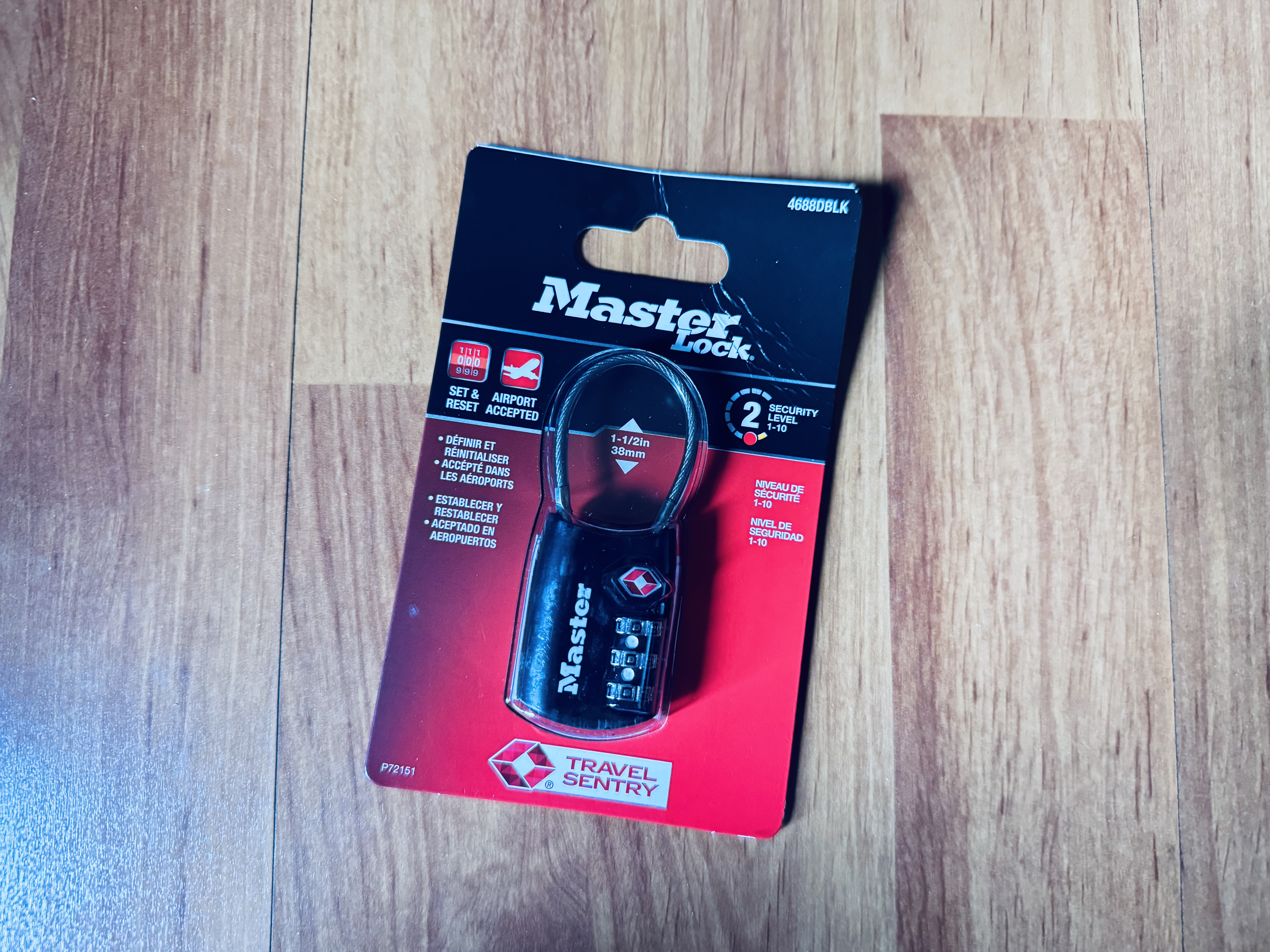 玛斯特（Master Lock）密码锁 出国旅行箱包挂锁 TSA密码锁避免强制开锁4688MCND 实拍图