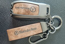 创勋（CHUANGXUN）奔驰e300l钥匙套glc260包a200l壳c260lglb220汽车扣gls级450 400 奔驰A款【月光银】+【棕色扣带】 . 实拍图