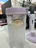 乐扣乐扣（LOCK&LOCK）夏天塑料儿童水杯奶茶杯Tritan带吸管户外提手男女杯子700mL紫色 实拍图