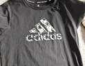 阿迪达斯（adidas）短袖t恤男士夏季跑步健身运动衣快干衣透气男装T恤  黑白 XL 实拍图