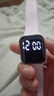 其他品牌高颜值LED手表时尚方形学生科技感超强夜光数字个性运动 太空白 实拍图