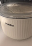 川岛屋（KAWASIMAYA） 陶瓷碗上班族可微波炉加热专用饭碗带盖圆型保鲜碗便当盒 7英寸手柄保鲜碗 实拍图