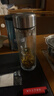 富光玻璃杯双层 带茶隔大容量隔热茶杯高档商务泡茶车载水杯透明杯子 实拍图