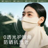 蕉下（beneunder）防晒口罩女防晒面罩防紫外线高颜值轻凉款脸基尼修饰脸型漫暮黑 实拍图