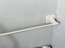馨沛吸盘拖鞋架太空铝卫生间置物架免打孔浴室厕所门后收纳挂架毛巾架 实拍图