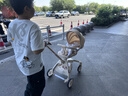 思漫特遛娃神器婴儿推车可坐可躺轻便折叠双向高景观0-6岁用宝宝溜娃车 香槟金(铝合金车架+3D舒适透气) 实拍图