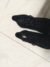 人本冬季高帮帆布鞋子女2024新款秋冬加绒二棉鞋女百搭小众黑色板鞋 黑色 37 实拍图