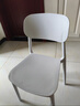 全品屋餐椅凳子塑料椅子办公椅靠背休闲椅书桌椅学习椅化妆椅电脑椅 实拍图