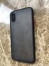 暴走 适用苹果x/xs手机壳 iPhoneX/XS保护套镜头全包防摔防指纹魔方硅胶直边撞色透明磨砂男女款黑 实拍图