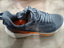 361°运动鞋男鞋飞鱼夏季新品网面轻质透气撞色跑步鞋缓震耐磨体测鞋 蓝雾灰/萤光强烈橙 45 实拍图