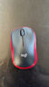罗技（Logitech）M185鼠标 无线鼠标 办公鼠标 对称鼠标 黑色红边 带无线2.4G接收器 实拍图