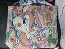 【物超所值】时尚休闲帆布包女单肩包上班托特包帆布袋卡通包包 兔子 大包 实拍图