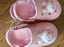 牧童儿童拖鞋夏男宝宝洞洞鞋软底女童卡通洗澡婴幼儿家居鞋萌兔粉150 实拍图