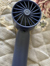 电风扇手持小风扇便携式USB涡轮高速风扇三档学生办公室桌面手机支架可充电户外 【充电款】蓝色 实拍图