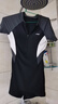 李宁（LI-NING）泳衣女连体平角游泳衣女士专业运动保守大码温泉泳装7491黑色XL 实拍图