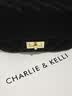 CHARLIE&KELLI品牌 CK轻奢包包女包单肩包女士斜挎包菱格小方包七夕情人节礼物 黑色【礼袋发货 代写贺卡】 实拍图