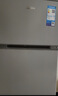 美的（Midea）112L两门小冰箱灰色双温小冰箱迷你家用宿舍租房灵活摆放节能低音深冷速冻 BCD-112CM 实拍图