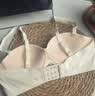 多情猫内衣通杯聚拢收副乳蕾丝文胸 香槟色   75B  (建议100-120斤)  实拍图