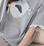 都市丽人女士睡衣女100%纯棉短袖长裤春夏套装卡通可爱女士家居服可外穿XL 实拍图
