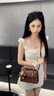 viney【陈妍希同款】牛皮斜挎包包女包单肩包老婆生日520送女朋友礼物 【棕色】母亲节礼物实用送妈妈品牌高级感剑桥包 时尚轻奢通勤百搭休闲手提包 实拍图