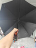 伞小满雨伞定制印刷logo图案防风加固大暴雨超大雨伞大号加厚结实抗风 黑色木直柄 实拍图