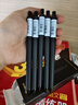KACO文具0.5mm黑色按动笔芯 中性笔替芯双珠 速干ST头刷题大容量笔芯 亚规通用 10支装 实拍图