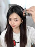 戚小米轻奢风水钻中号抓夹发卡女2026新款高级感发量少后脑勺头发发夹 冰透灰蓝抓夹约8cm-头发少抓得紧 实拍图