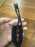 倍思 type-c数据线快充 车载弹簧伸缩充电线适用华为/荣耀/小米/三星/vivo/oppo安卓手机 实拍图