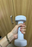 Keep哑铃女男健身家用彩色浸塑环保手铃亚铃全身塑形水蓝2kg*2 实拍图