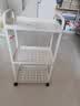 京东物流 落地小推车置物架家用玩具零食办公桌卫生间厨房储物架 白色三层 实拍图
