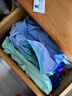 全棉时代儿童7A网眼抗菌里裆弹力平角裤 靛青蓝+杉林绿+浅银灰（绿腰带） 实拍图