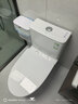 九牧（JOMOO）马桶 家用虹吸式马桶大冲力节水坐便器 防臭瞬冲 易洁抗菌马桶 升级50大管径-双旋无棱11396-305坑 实拍图
