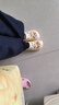 名创优品（MINISO）洞洞鞋女款夏季户外穿eva防滑防臭可DIY沙滩鞋增高凉拖鞋女士 卡其+海洋星星 38-39 实拍图