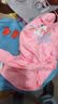史努比（SNOOPY）男女童短袖t恤牛仔裤两件套儿童短袖套装  粉色FUN+浅蓝爱心 150 实拍图